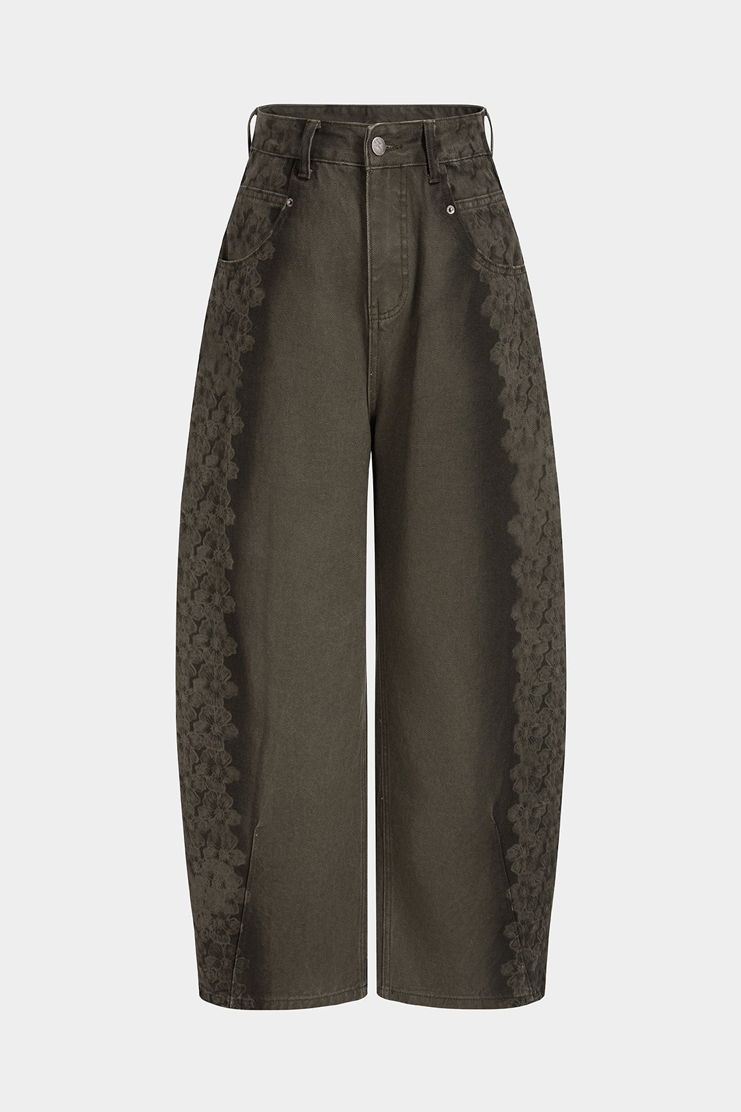 Rosa - Bloemenprint jeans