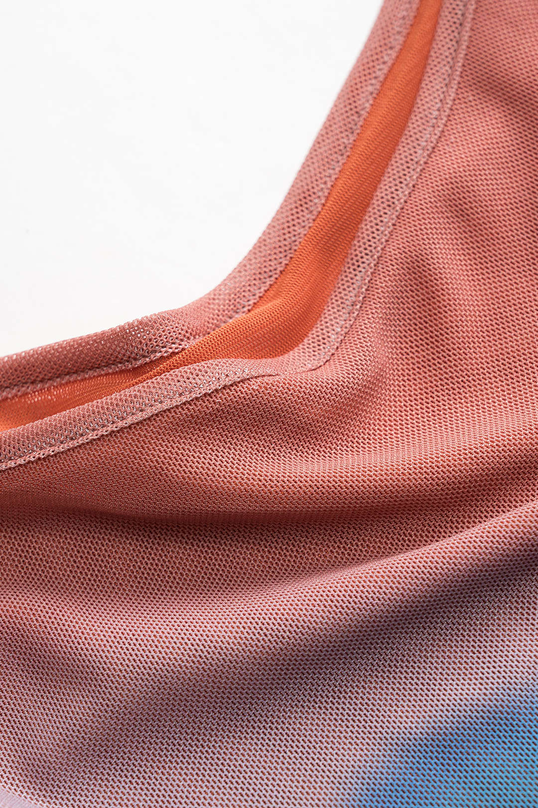 Bloemenprint mesh top