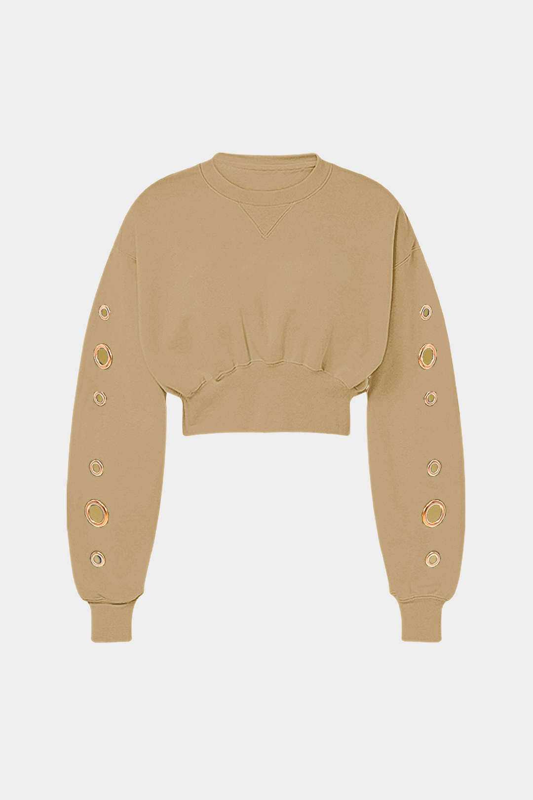 Metallic top met lange mouwen