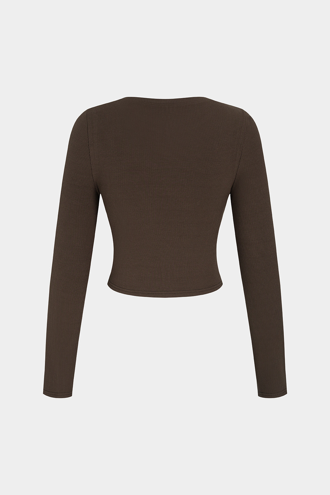 Metallic blouse met ronde hals en lange mouwen