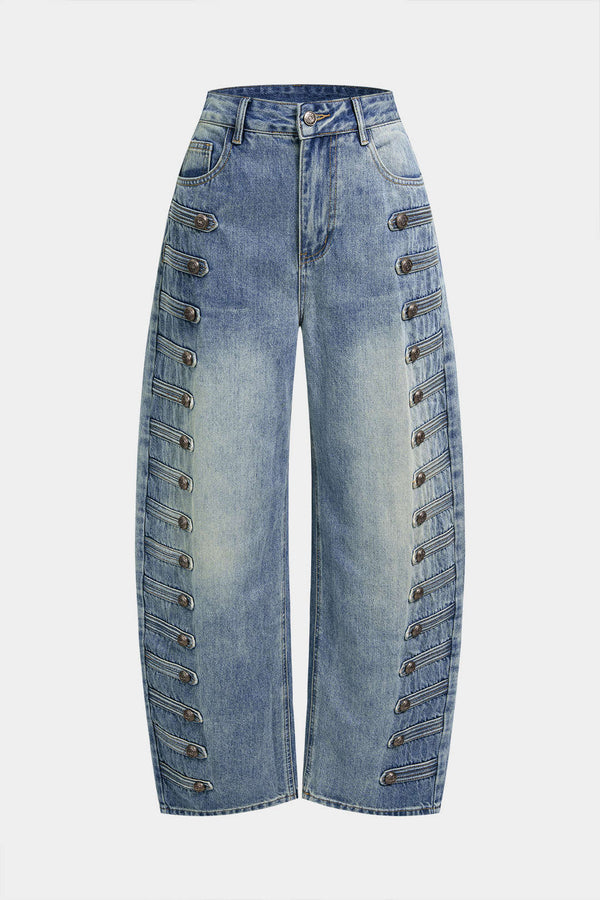 Lise - Jeans met knoopjes