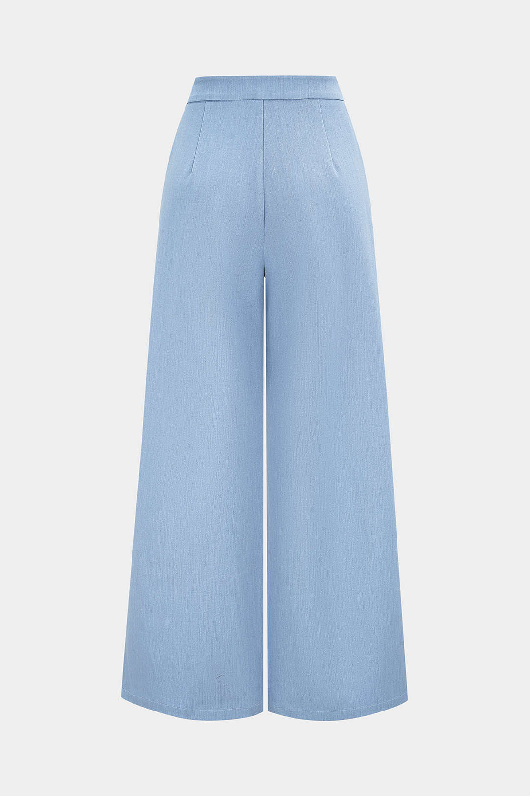 Vesna - Broek met opengewerkt detail en wijde pijpen