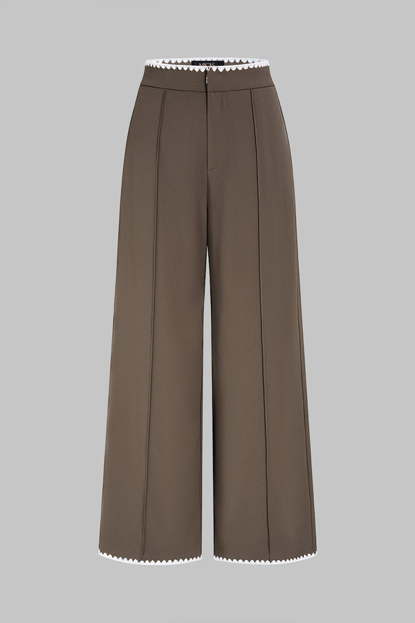 Broek met hoge taille