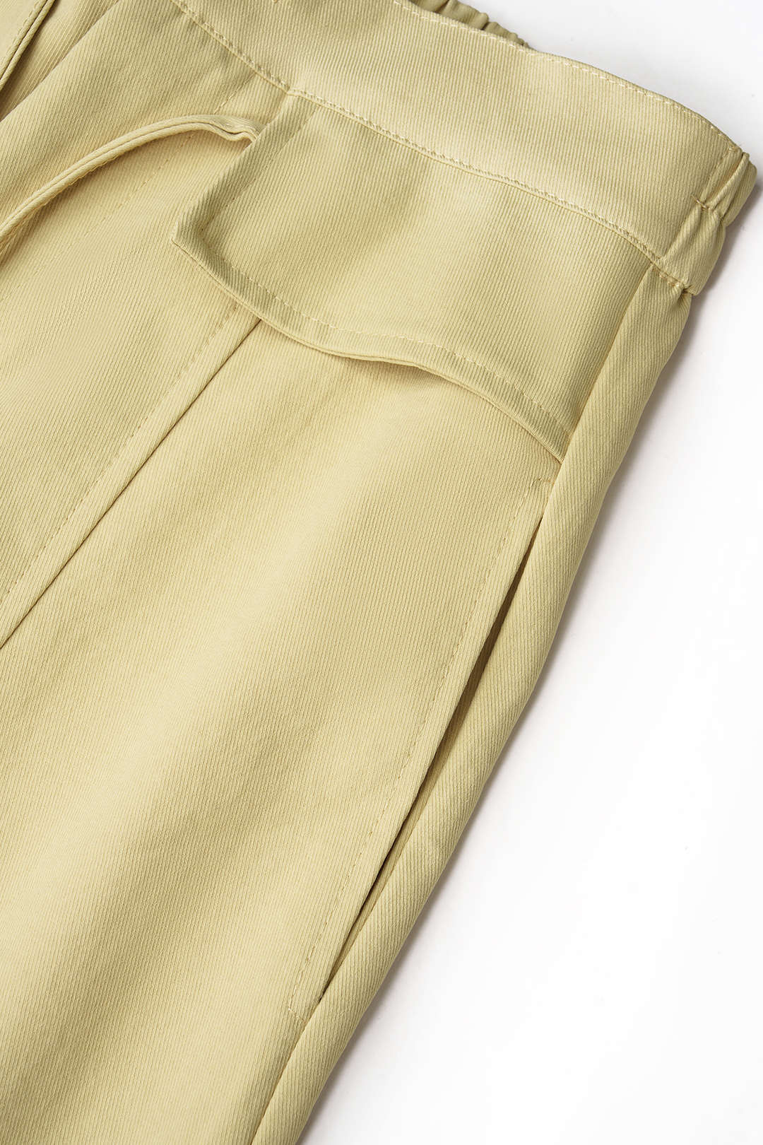 Hanna - Effen broek met hoge taille en wijde pijpen
