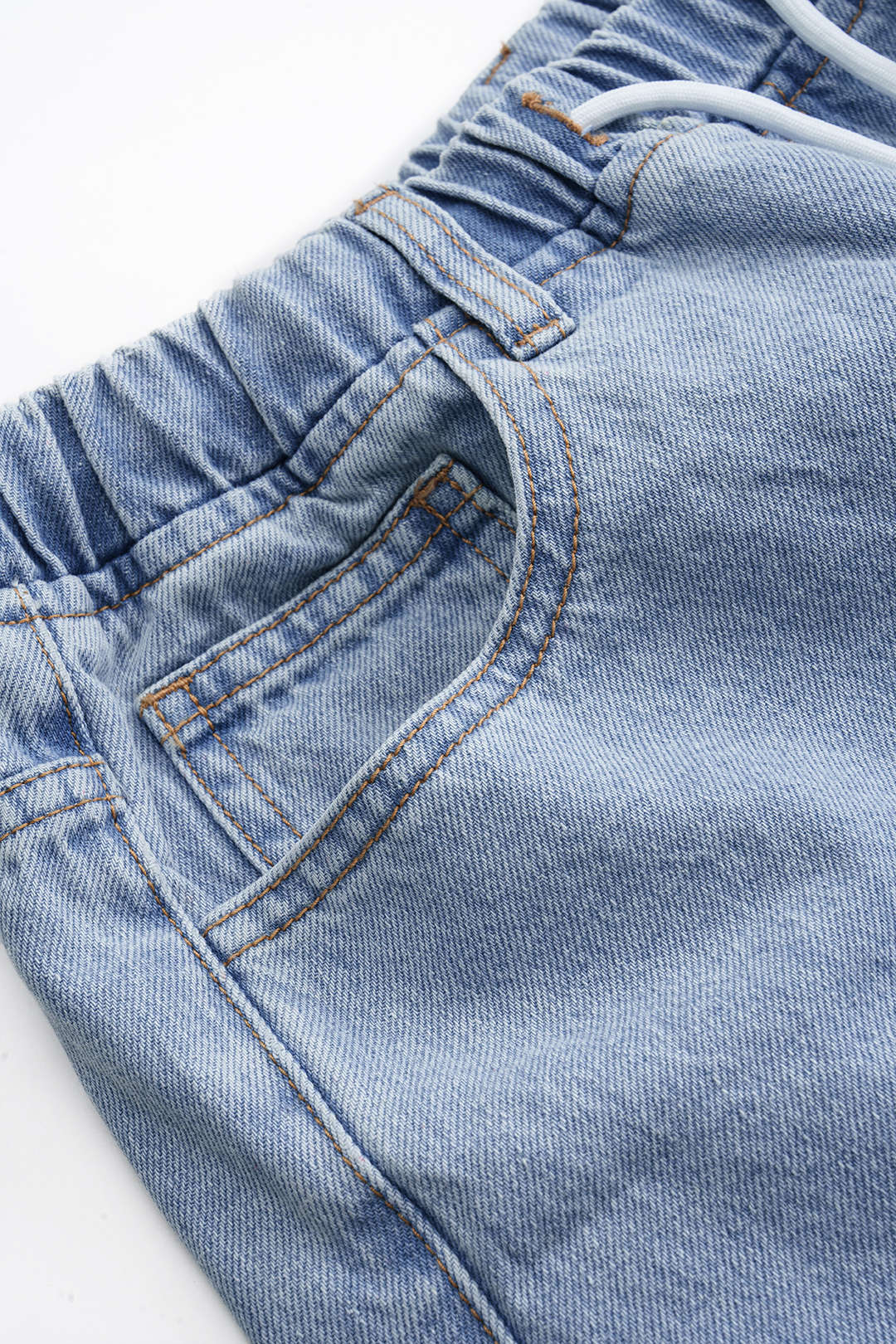 Denim set met tanktop en short