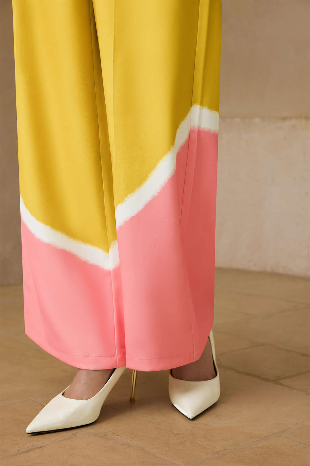 Iris - Pantalon met wijde pijpen