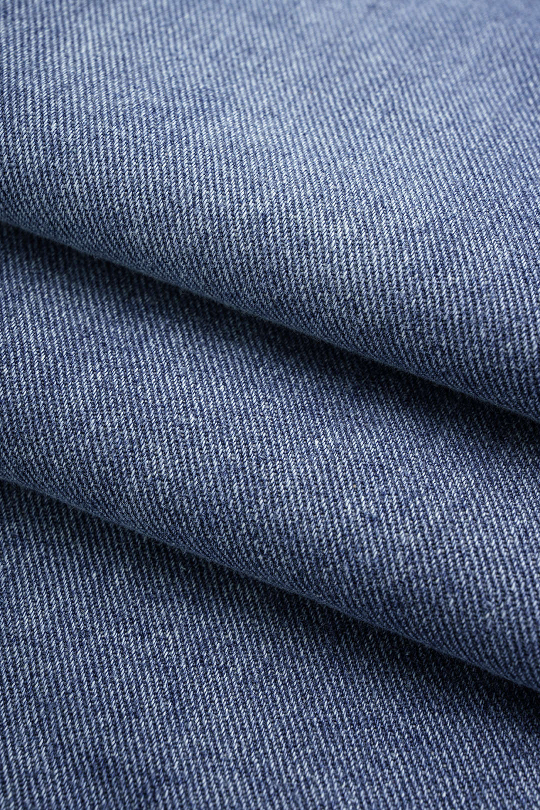 Denim patchwork jumpsuit met zakken en lange mouwen