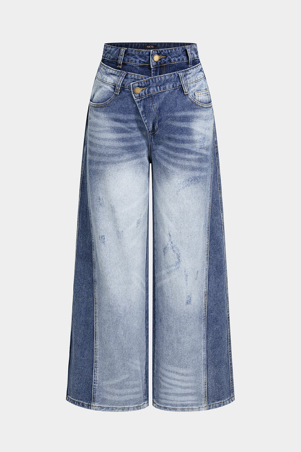 Dana - Jeans met wijde pijpen