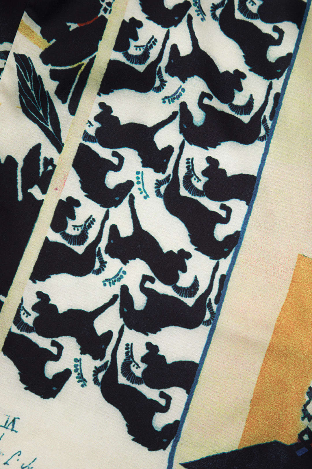 Bloemenprint broek met rechte pijp