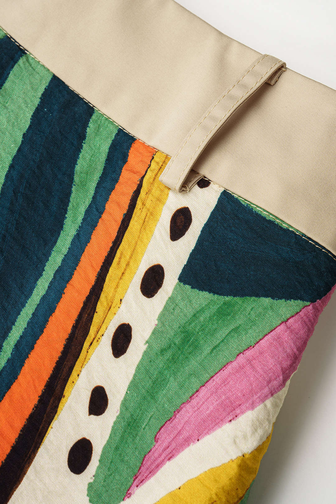 Patchwork short met rits