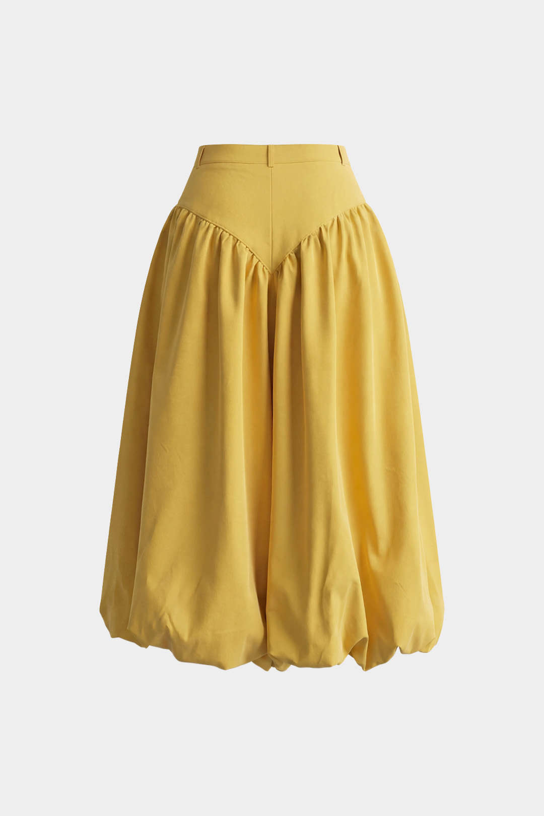 Short met hoge taille, ruches en ballonmodel