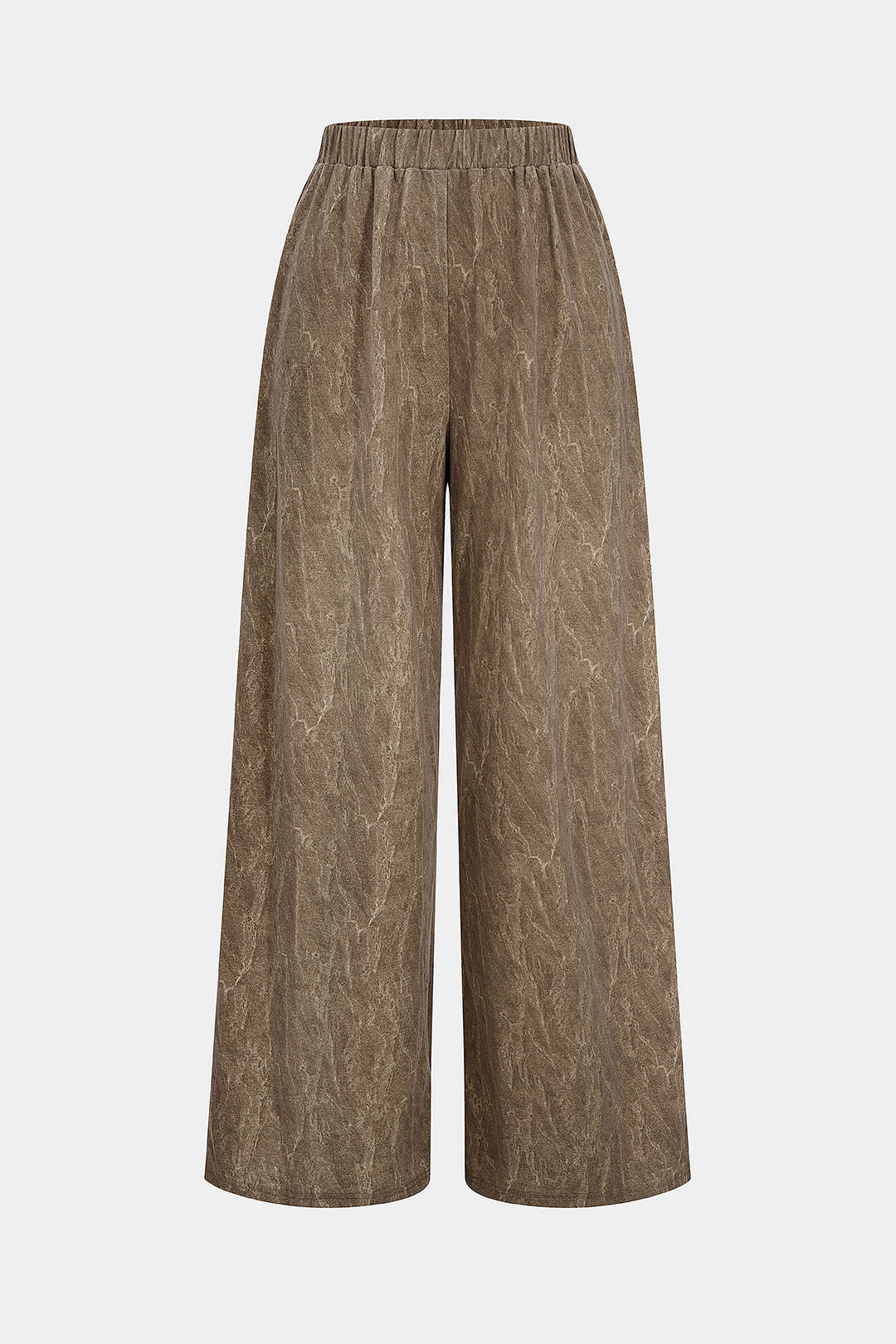 Verwassen pantalon met hoge taille