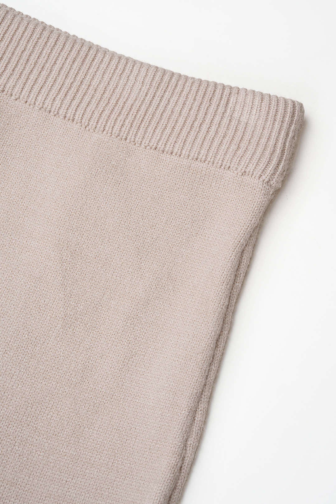 Gebreide patchwork rok met kanten rand
