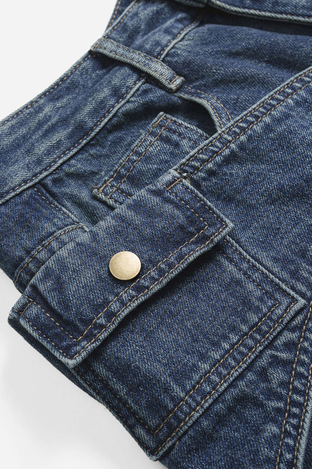 Selin - Asymmetrische jeans met wijde pijpen