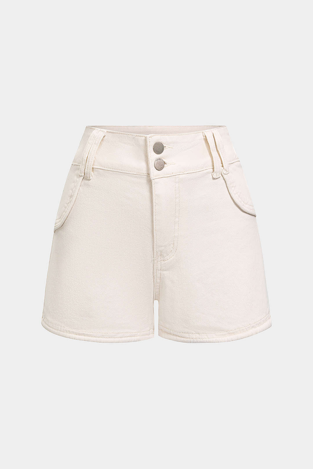 Esmee - Denim short met zakken en hoge taille