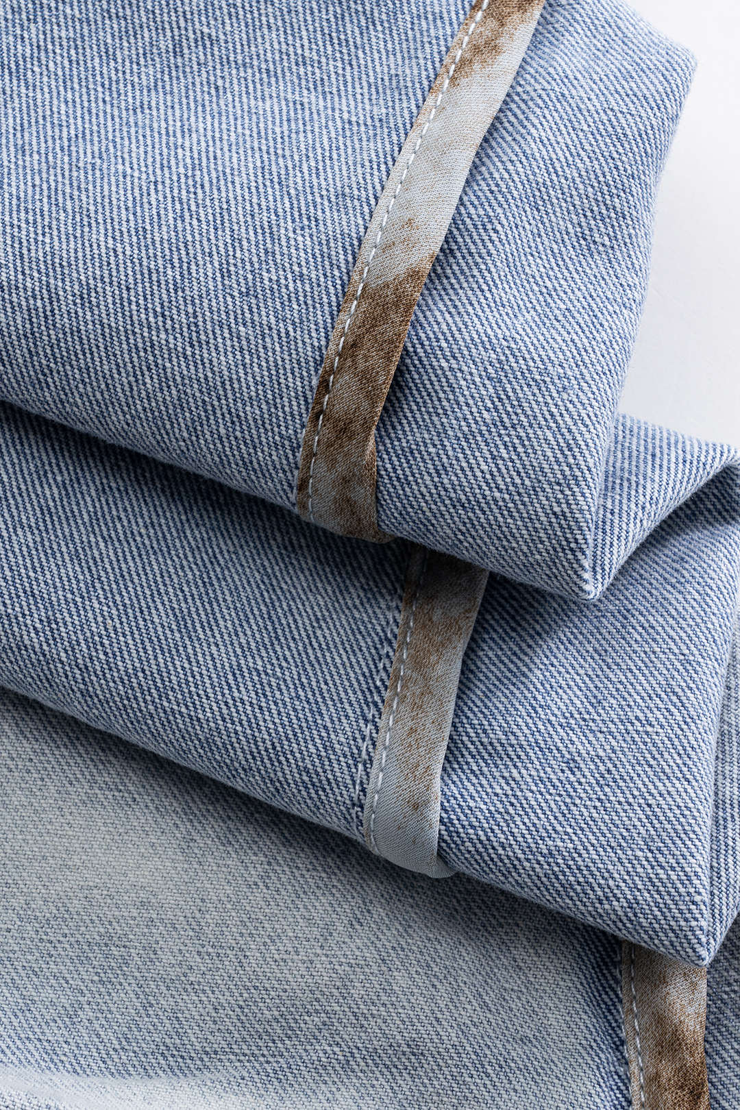 Jeans met ruches, zakken en wijde pijpen