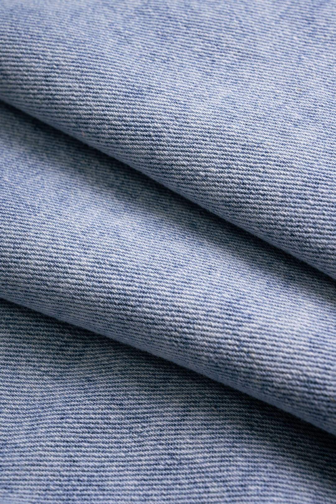 Denim patchwork item met kanten rand