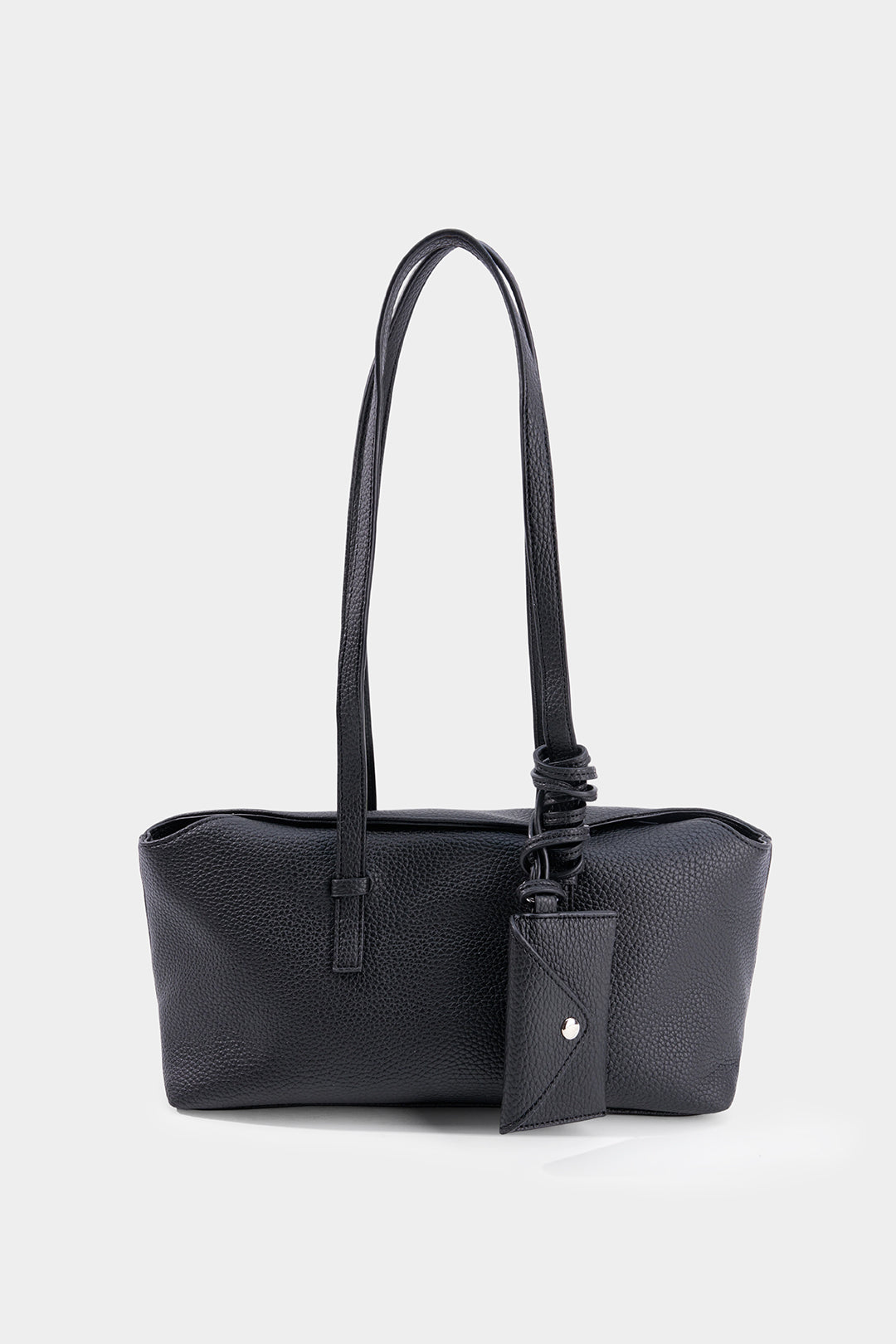 Effen leren-look tas