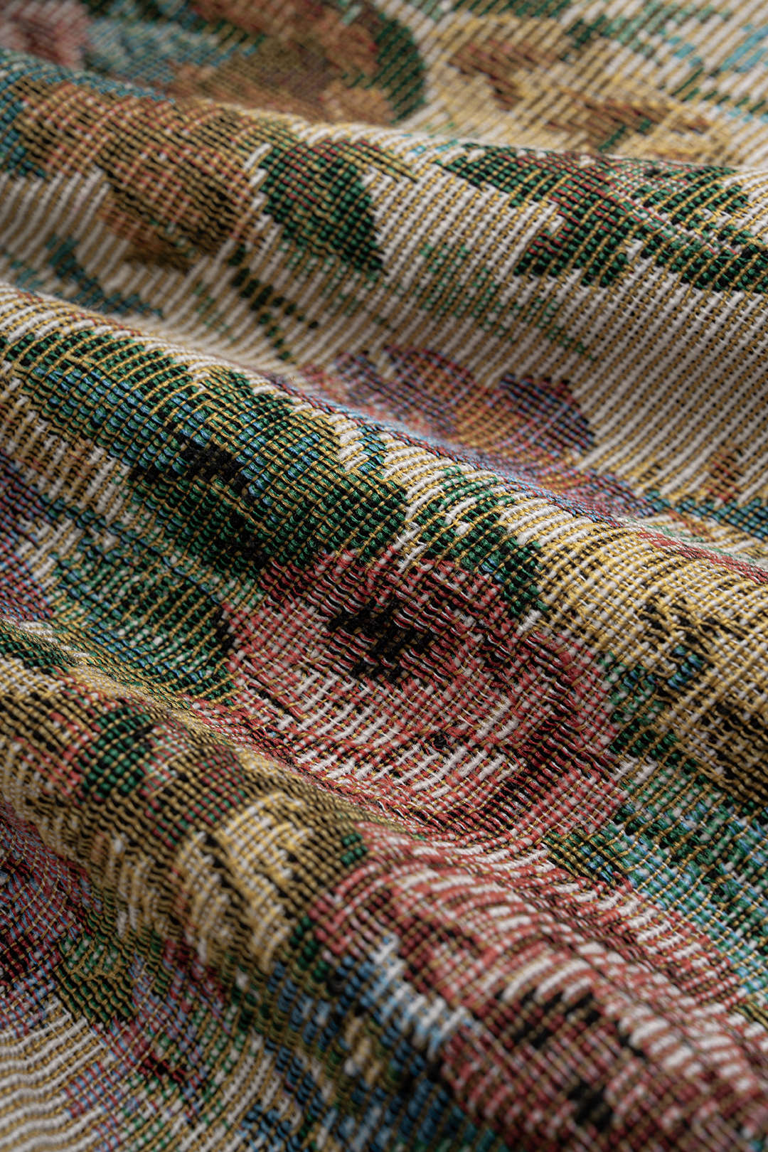 Bloemenprint jacquard minijurk met rits