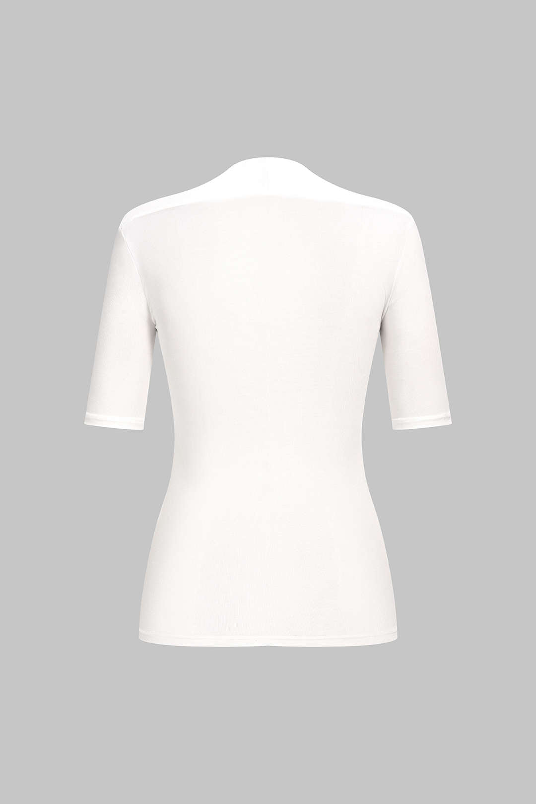 Effen T-shirt met korte mouwen