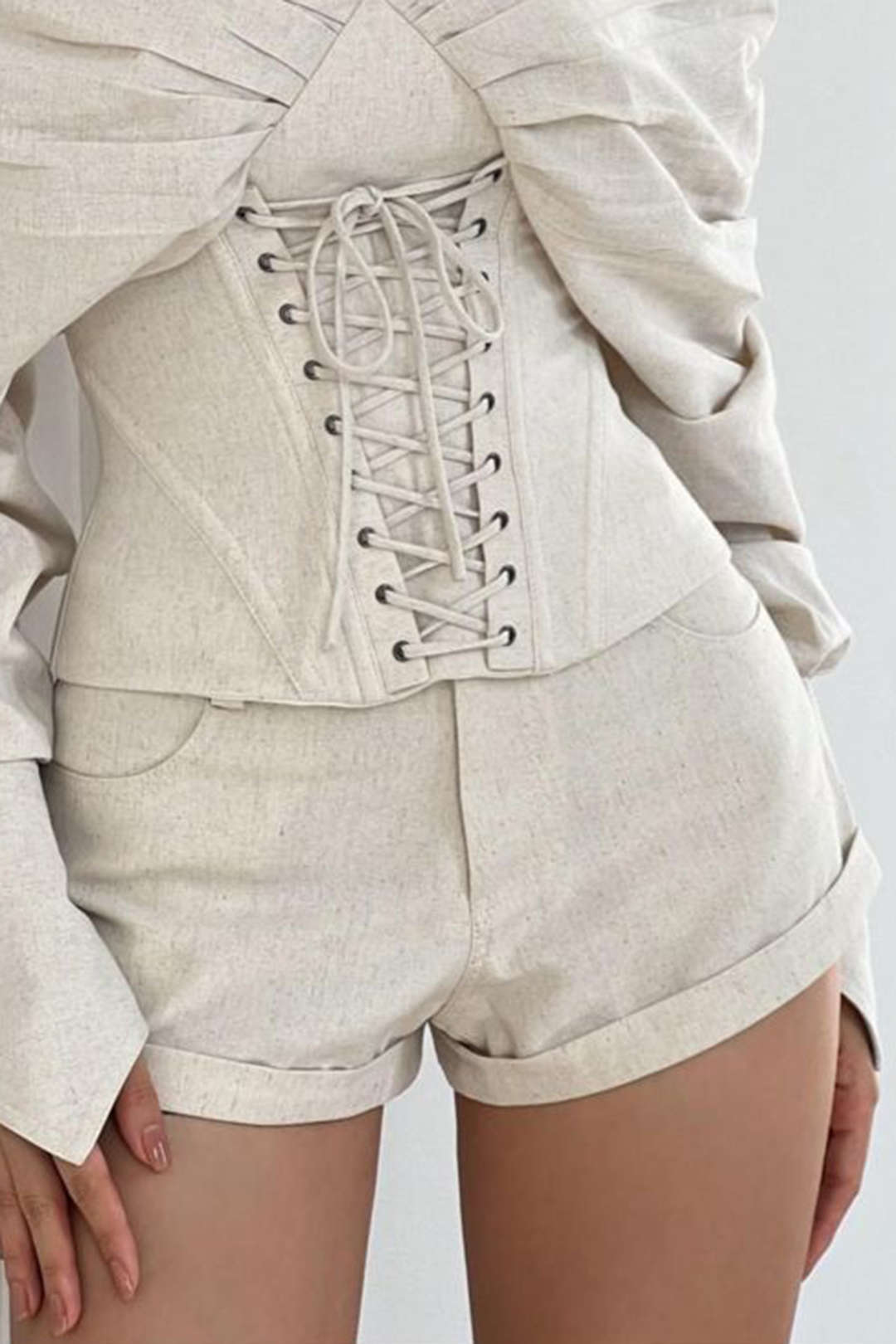 Elif - Linnen short