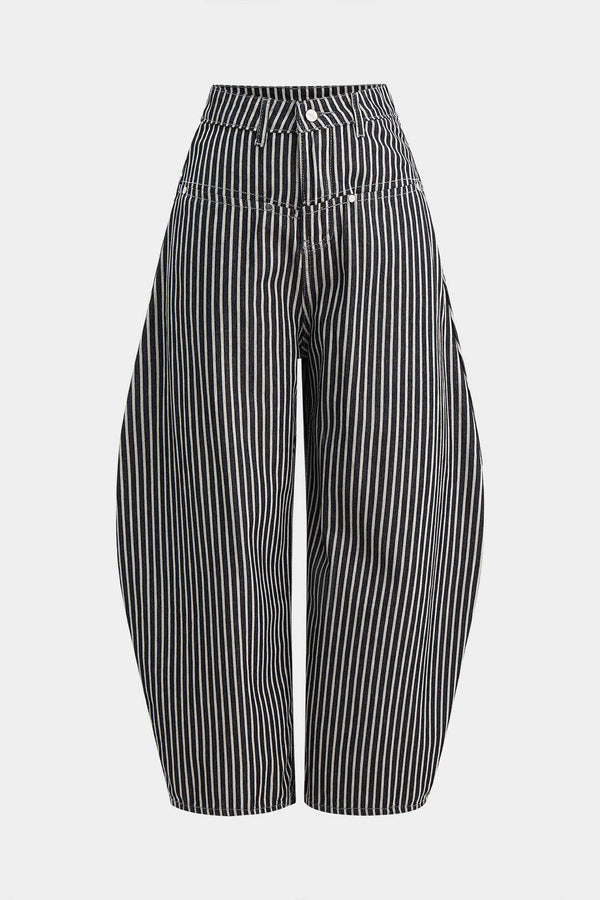 Lou - Gestreepte broek met ballonmodel
