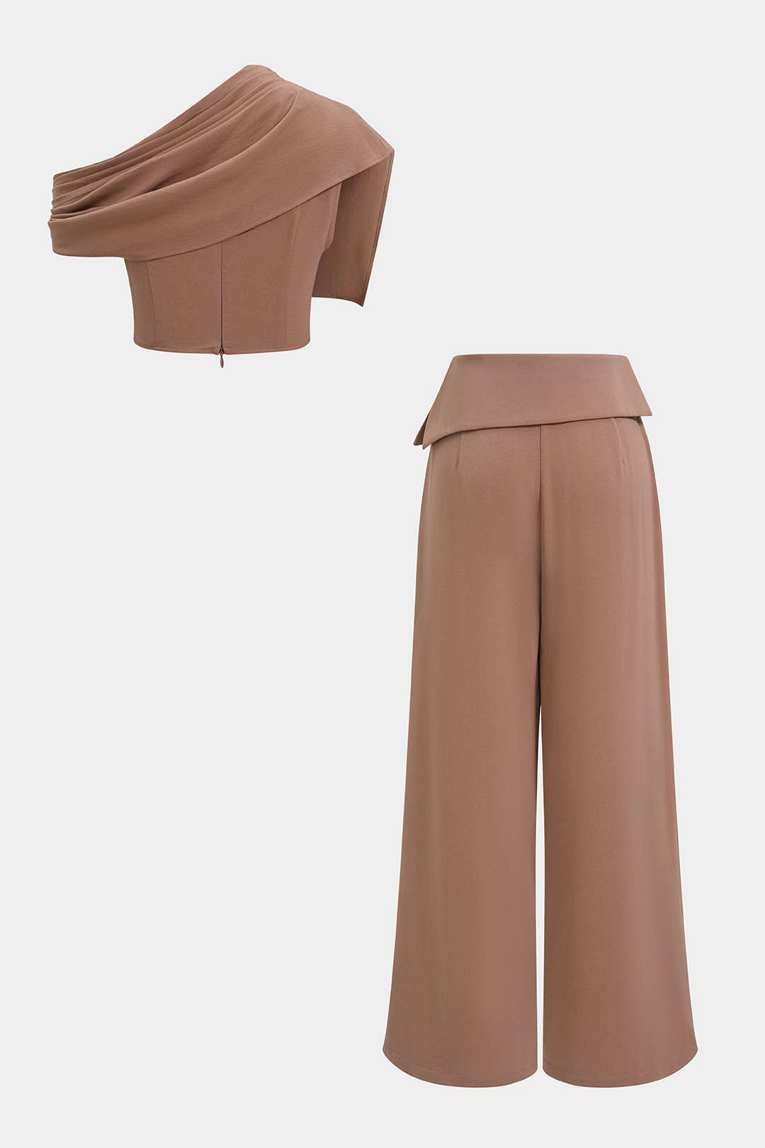 Hailey - Asymmetrische set met tanktop en broek
