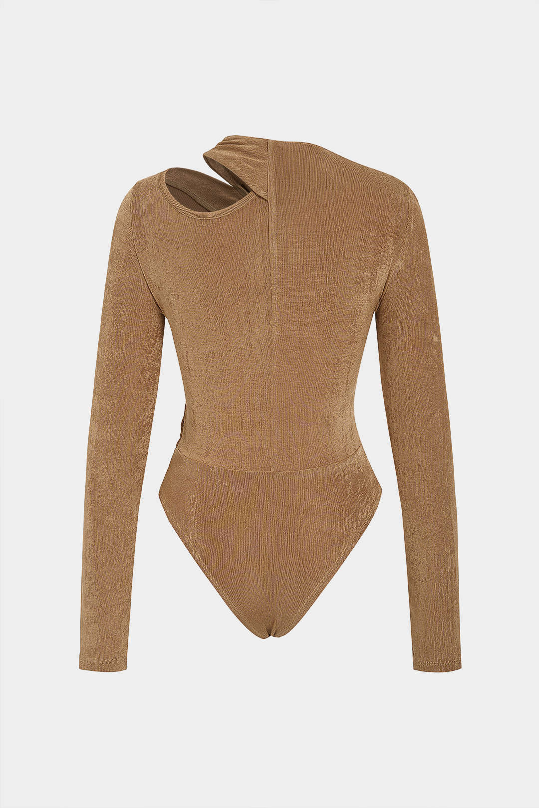 Metallic asymmetrische body met gedraaid detail