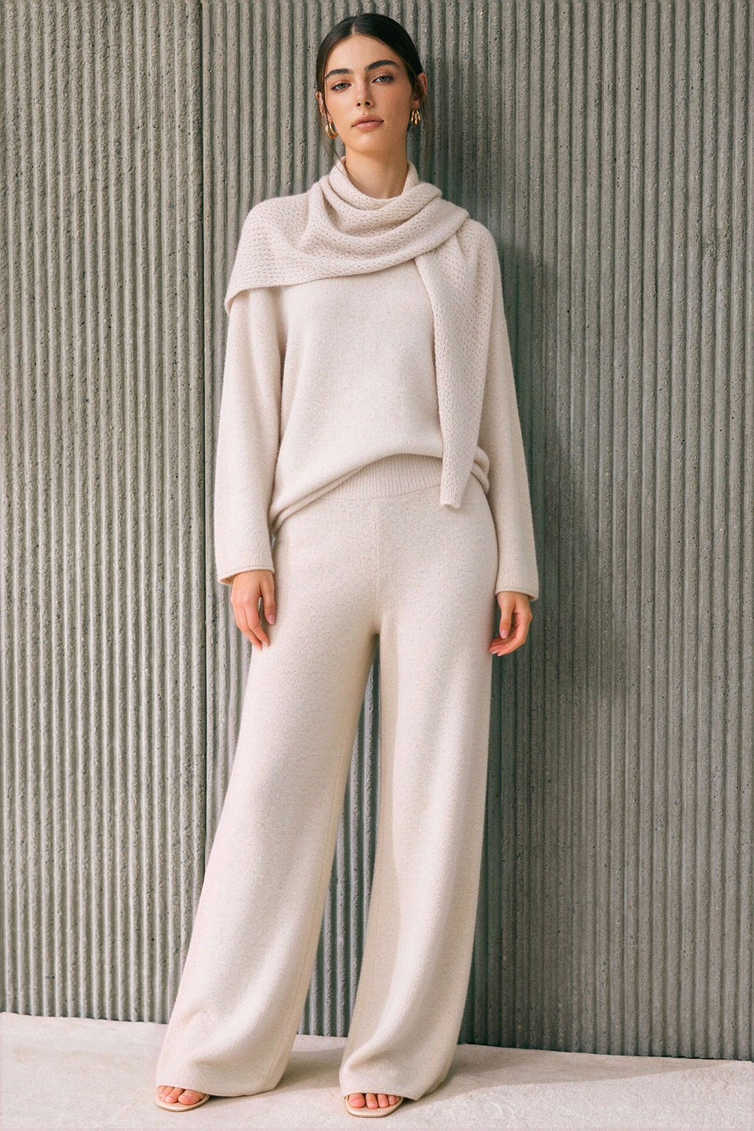 Dana - Gebreide set met top en broek