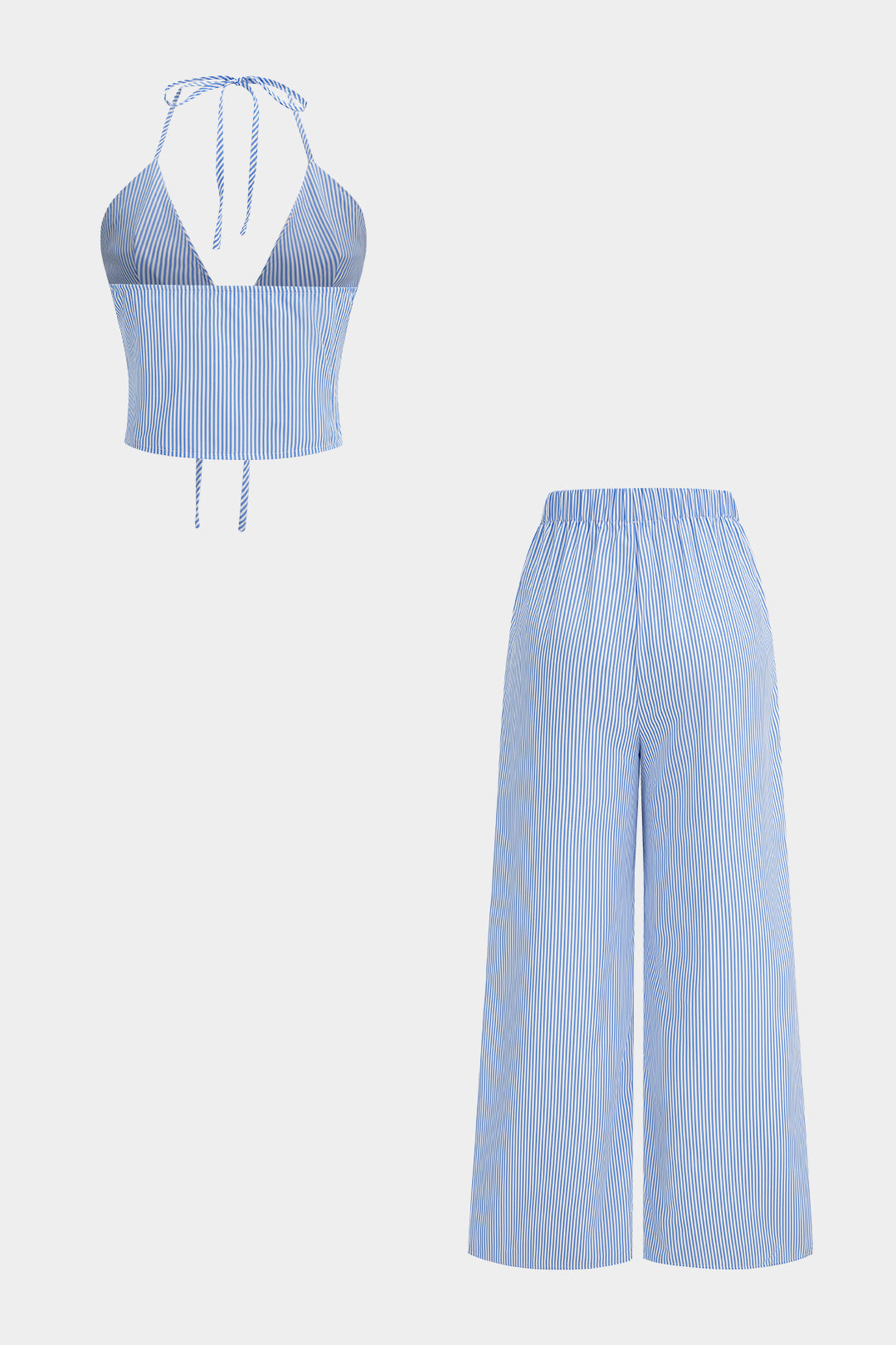 Jade - Gestreepte set met top en broek
