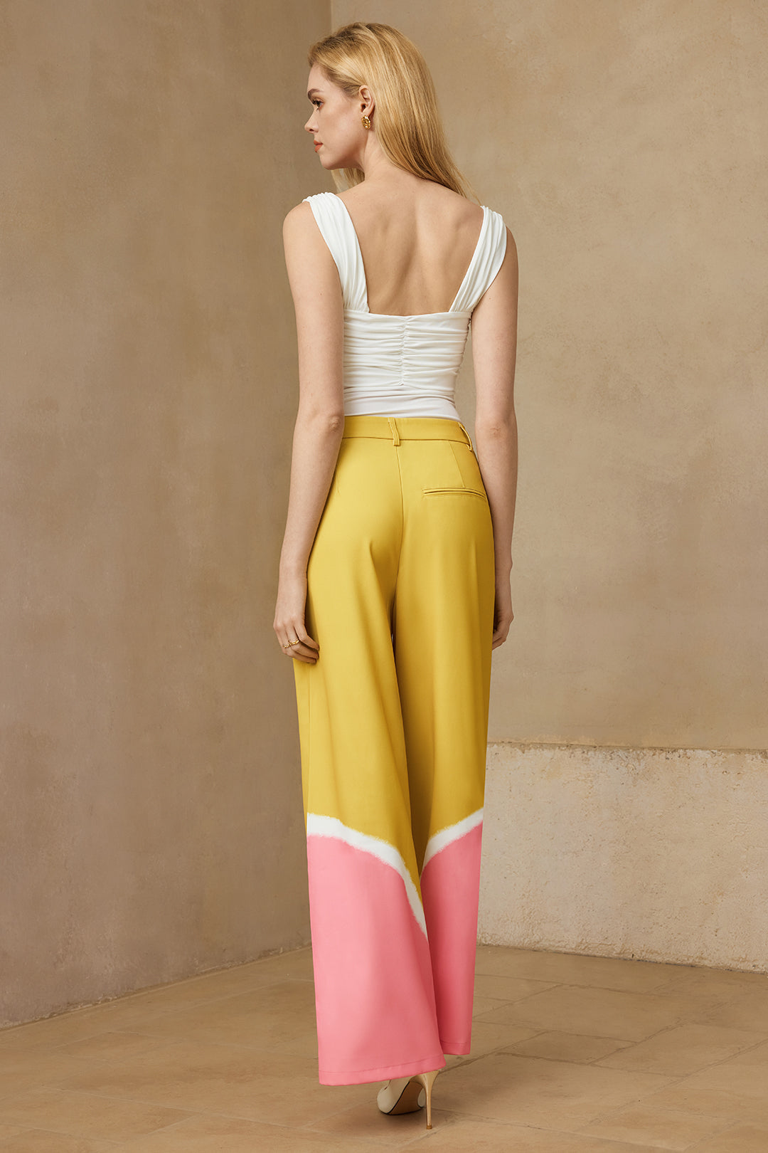 Iris - Pantalon met wijde pijpen