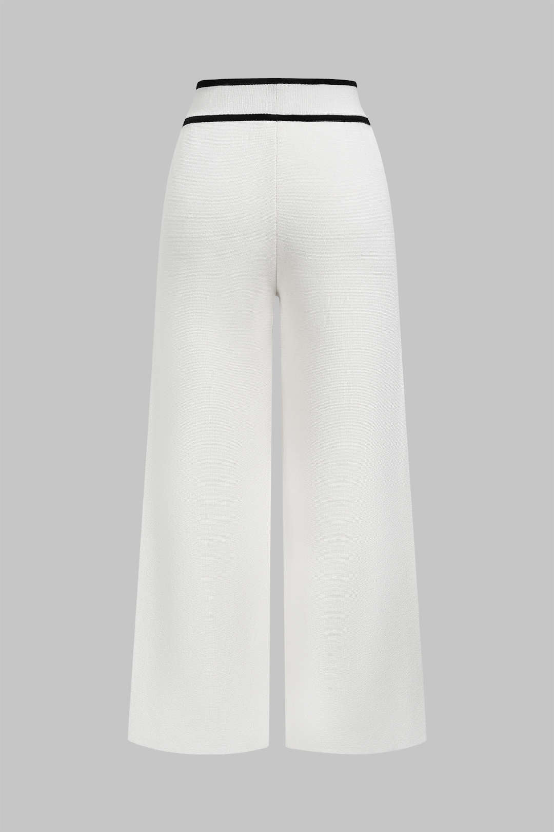 Gebreide broek met rechte pijp
