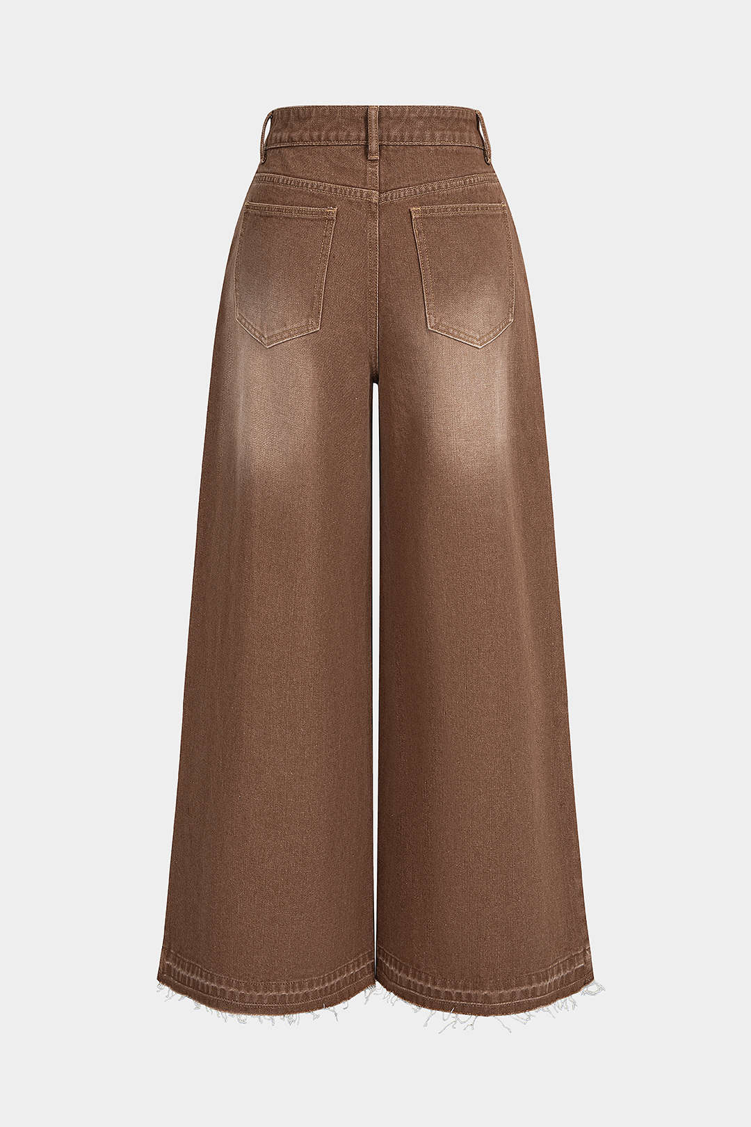 Metallic jeans met brandenburgsluiting en wijde pijpen
