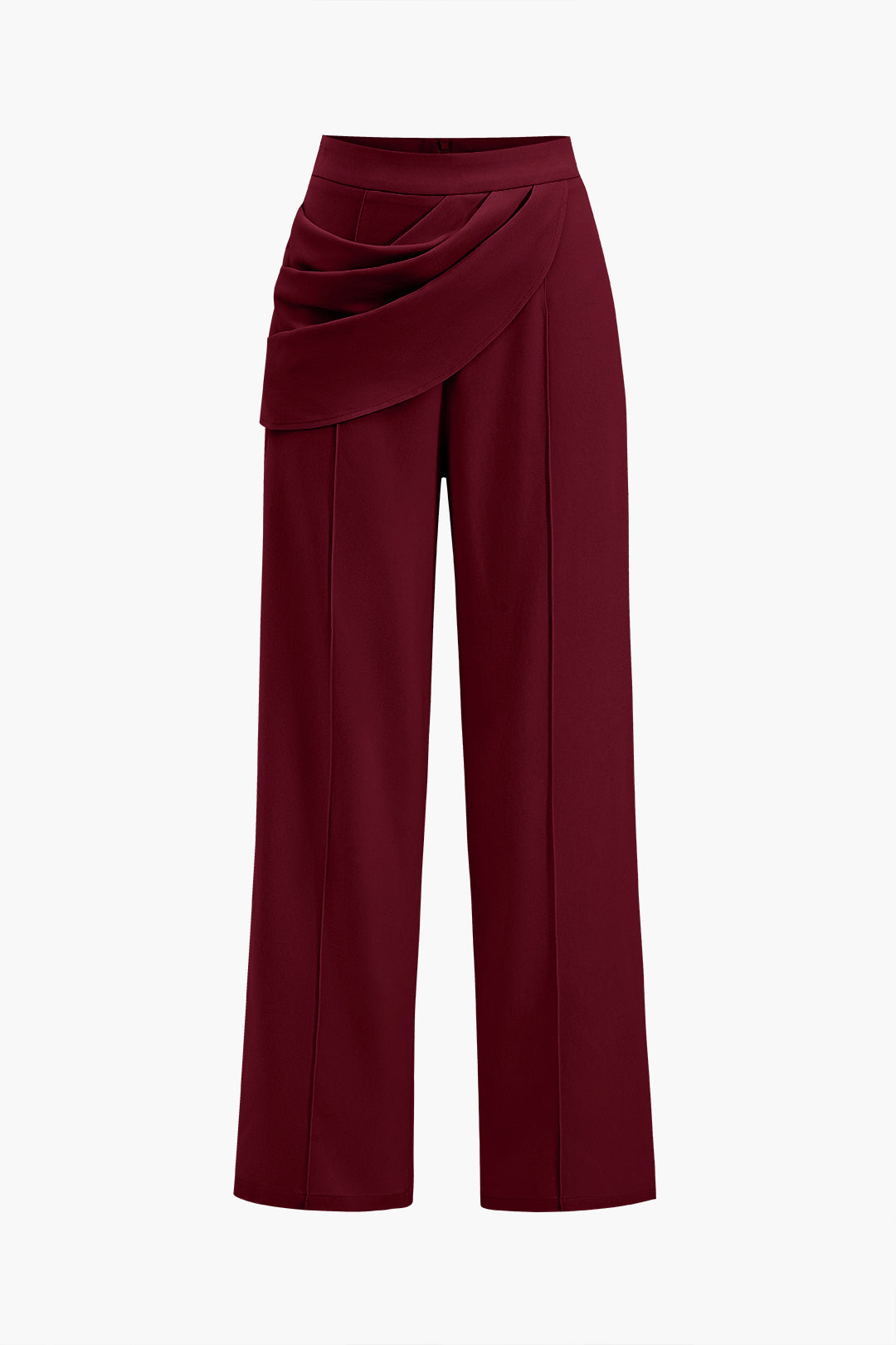Effen asymmetrische pantalon