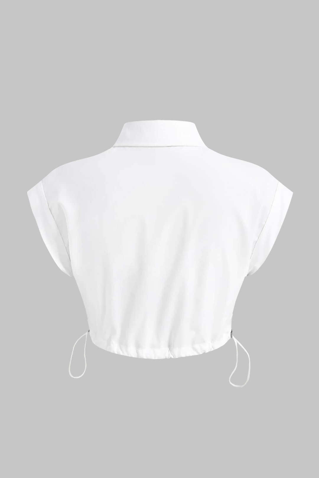 Blouse met revers, zakken en knoopjes