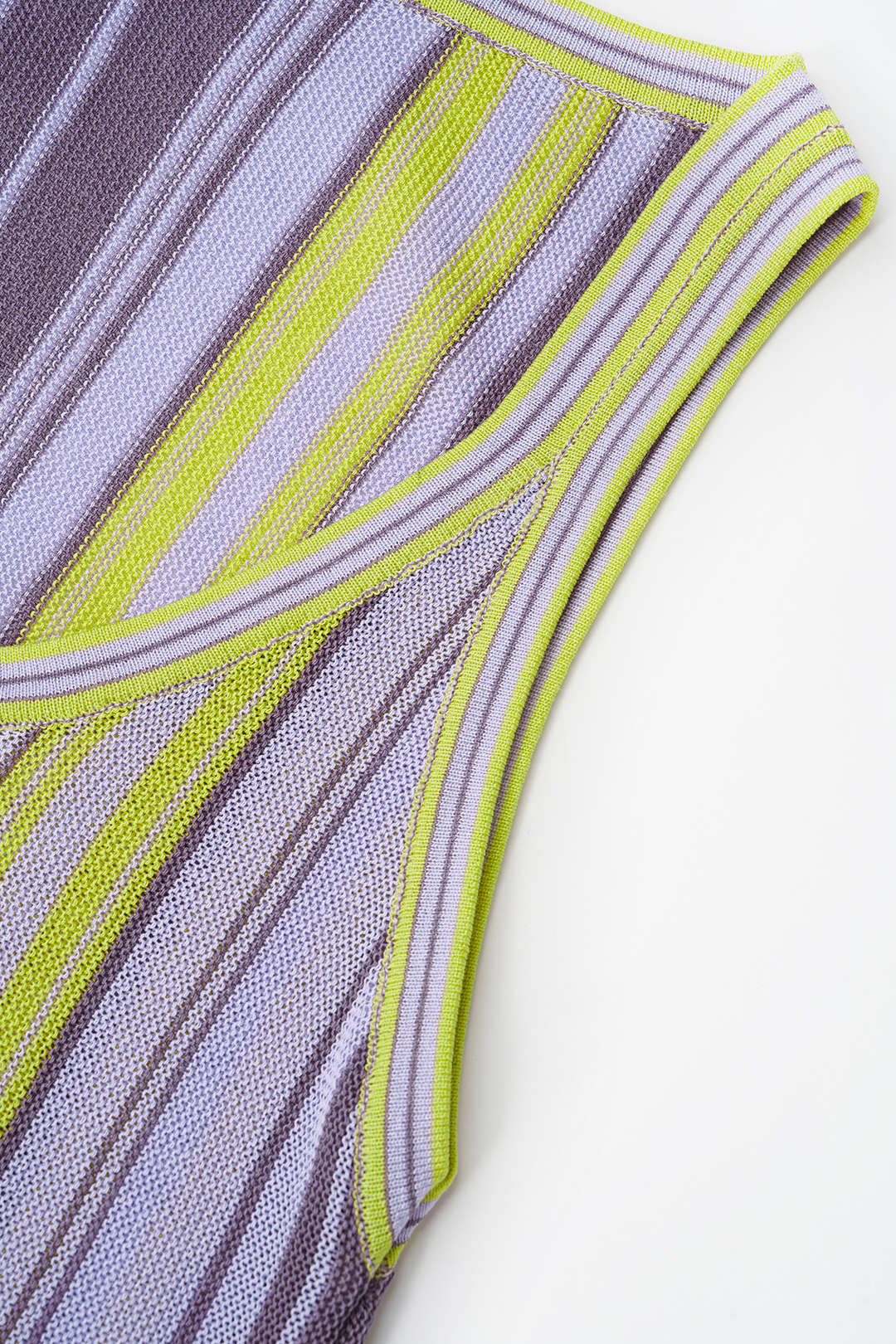 Gestreepte tanktop met ronde hals
