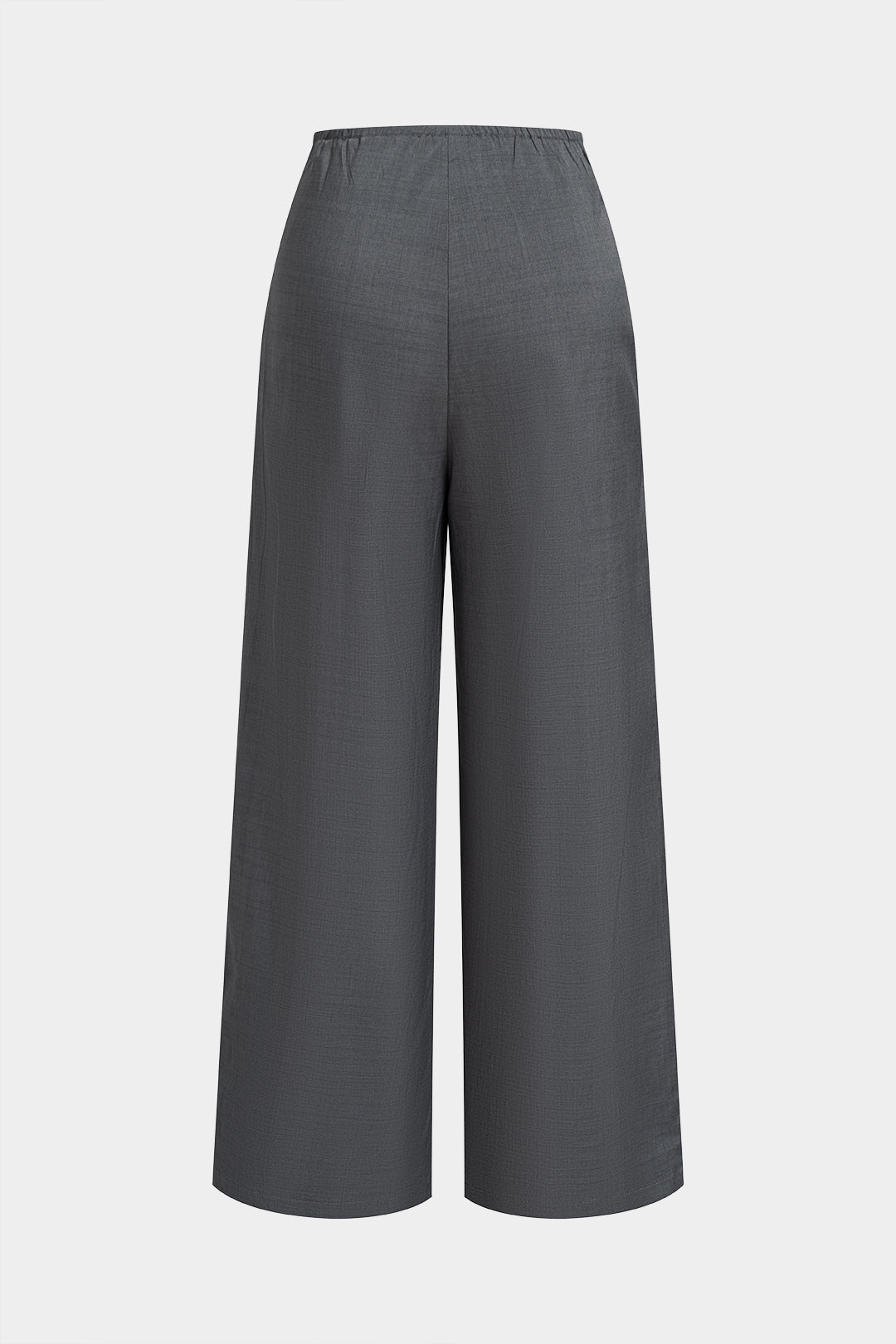 Geplooide broek met rechte pijp