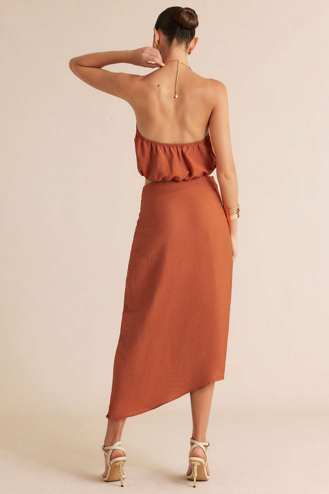 Esmee - Metallic set met top en rok