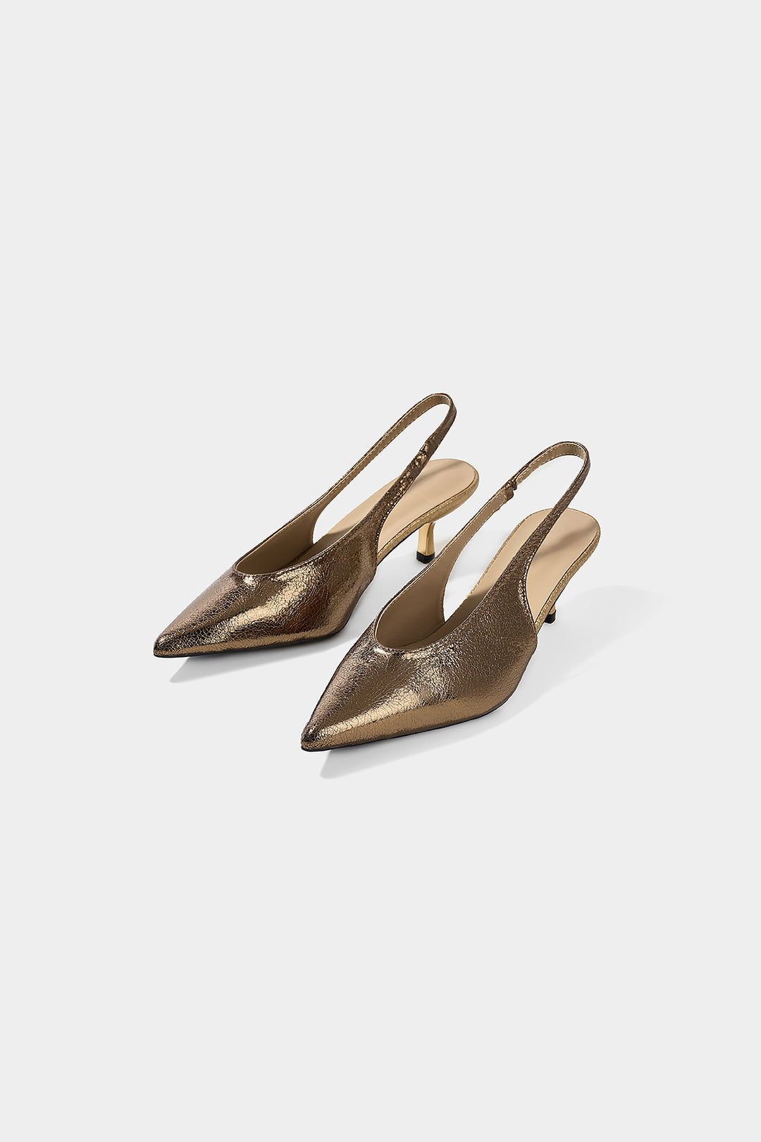 Leren-look sandalen