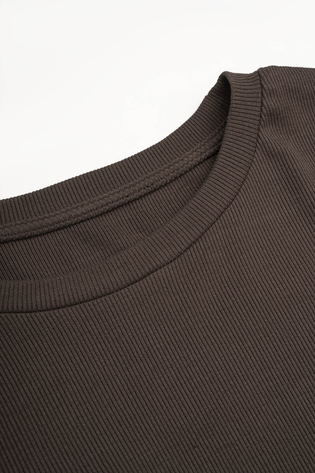 Metallic blouse met ronde hals en lange mouwen
