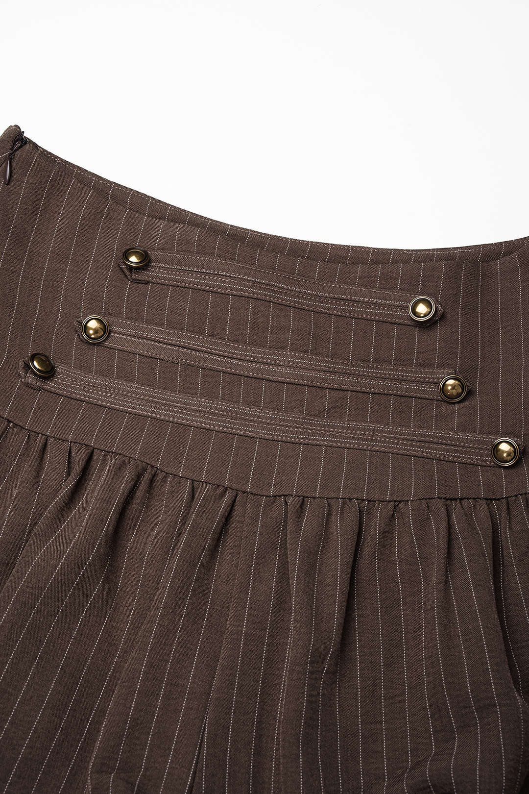 Gestreepte short met ruches
