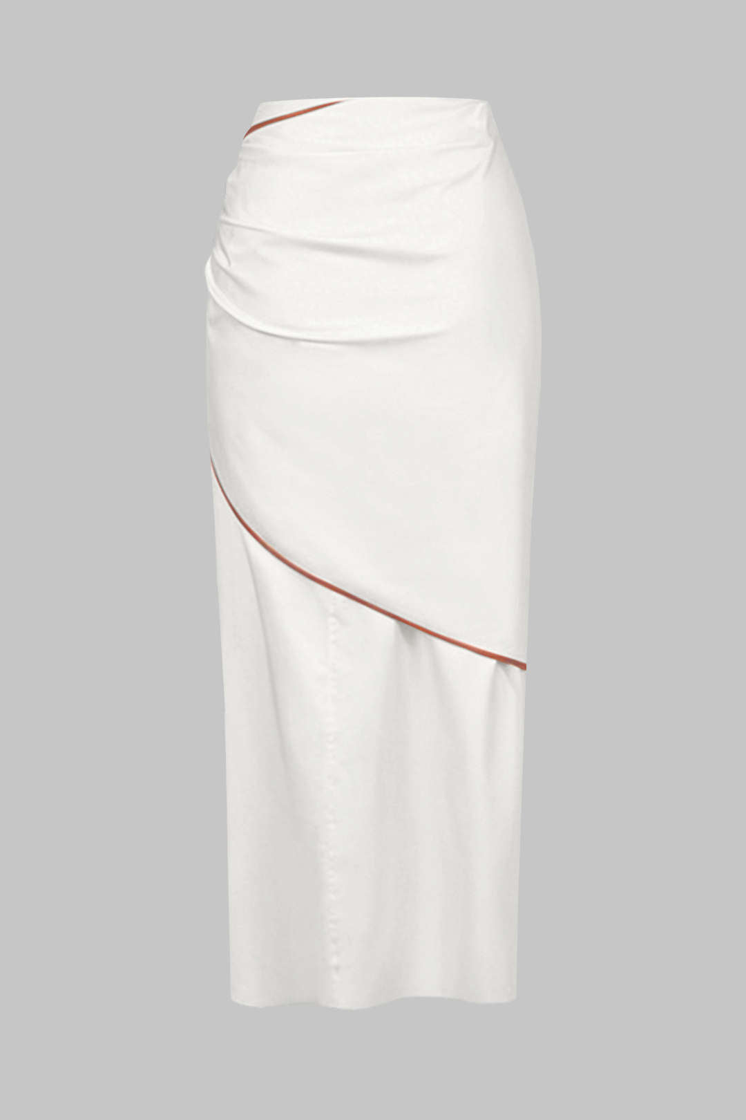 Rok met ruches en knoopdetail