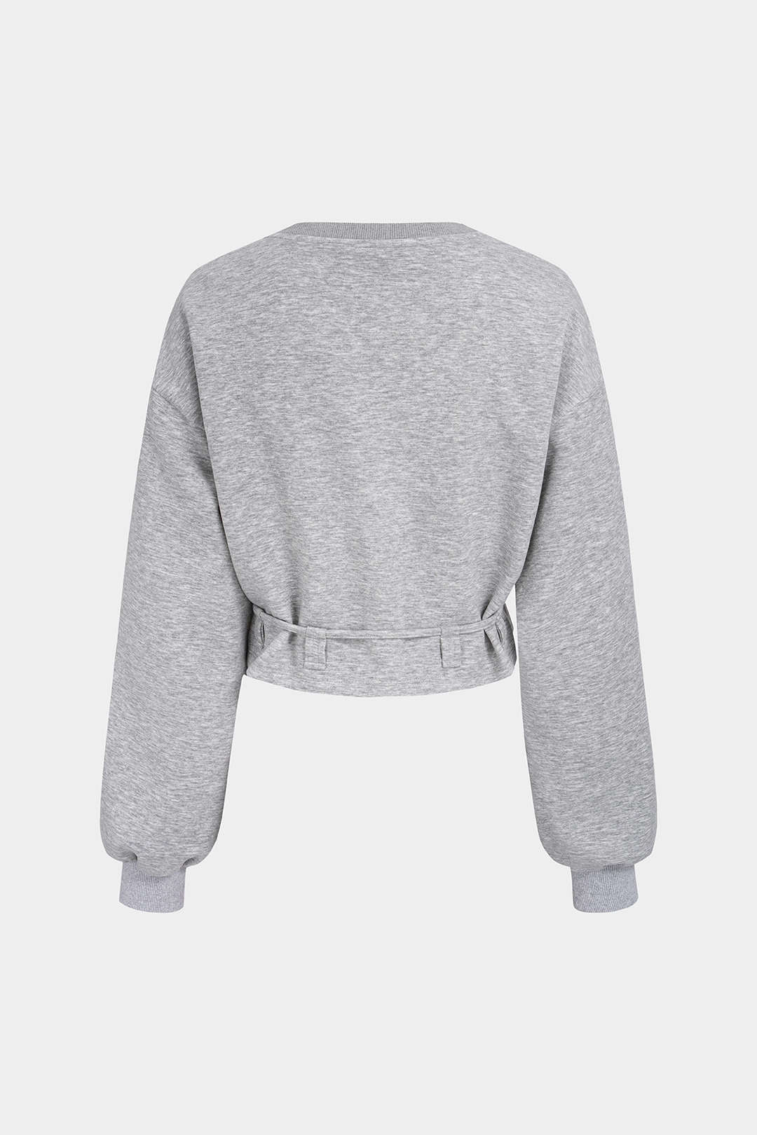 Sweater met ronde hals, strik en lange mouwen