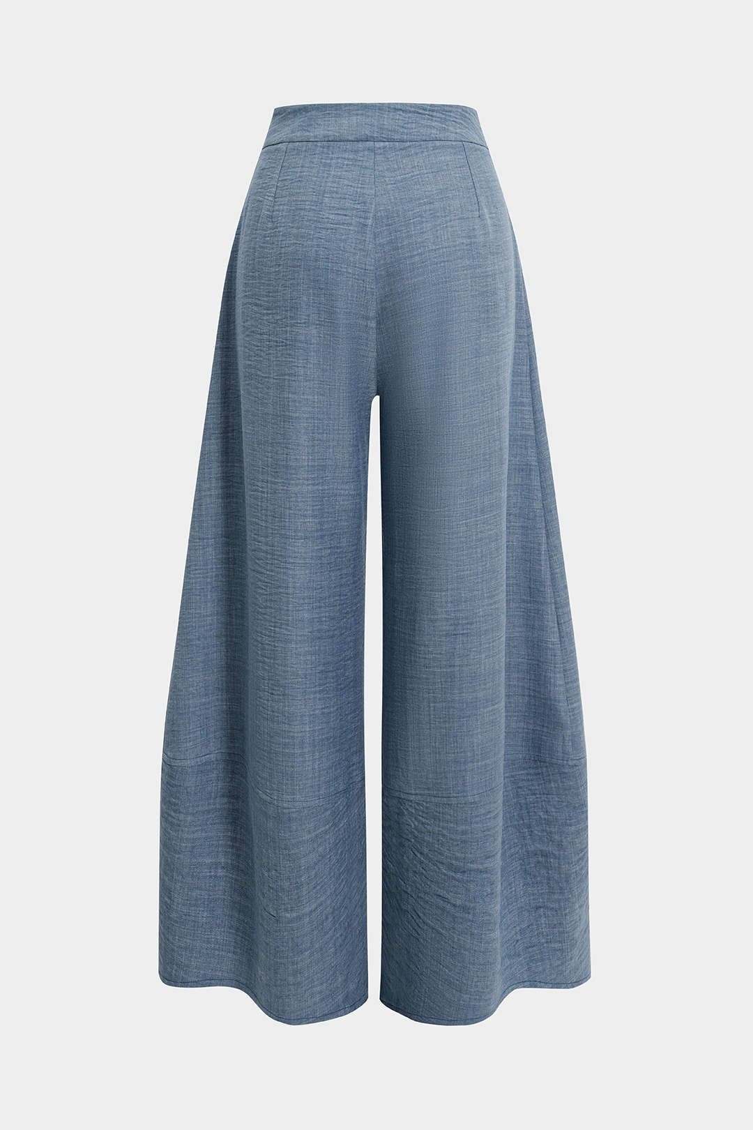 Pantalon met ruches, rits en zakken