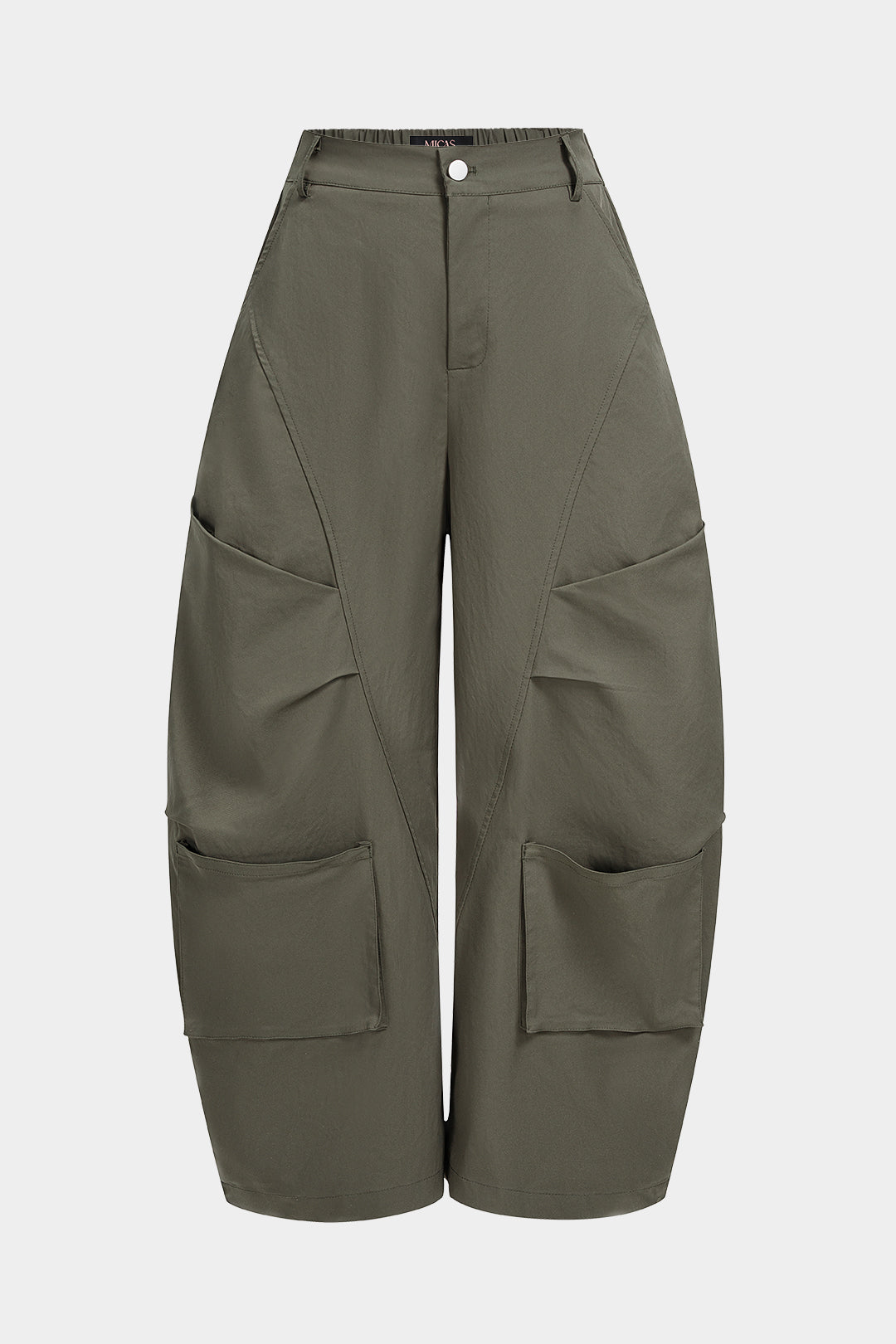Broek met ruches en zakken