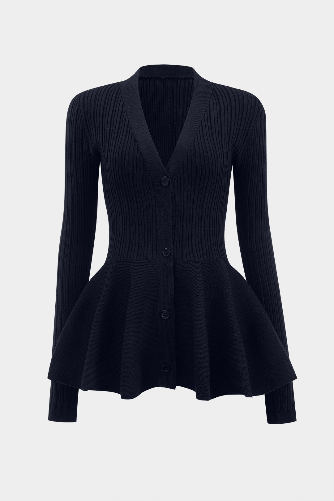 Effen vest met V-hals