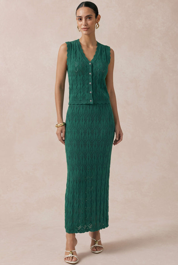 Set met gilet en rok