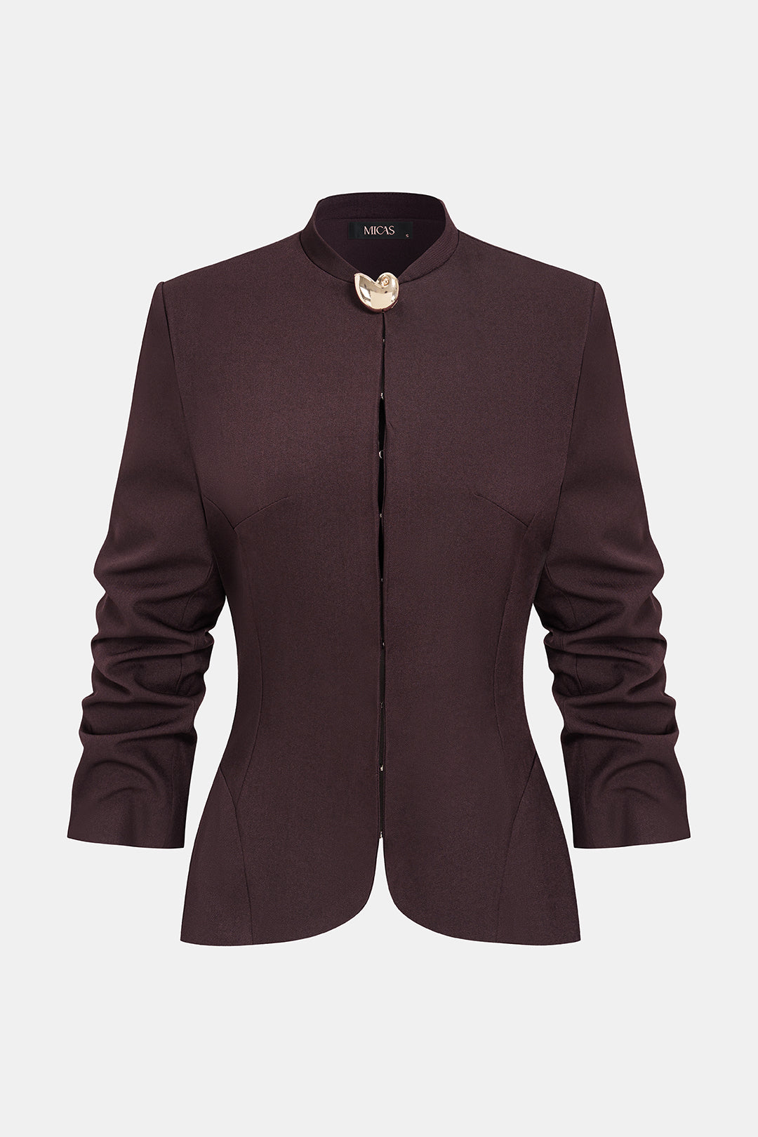 Romy - Asymmetrische blazer met knoopjes