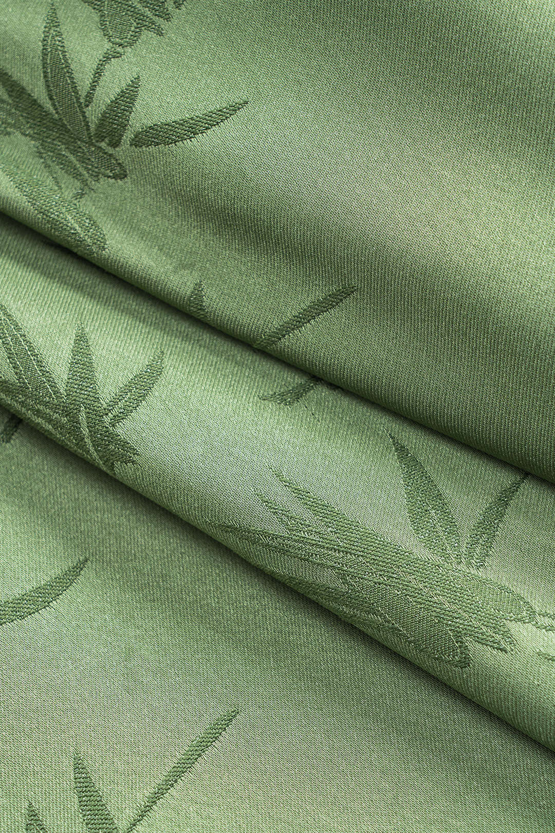 Jacquard rok met ruches en split