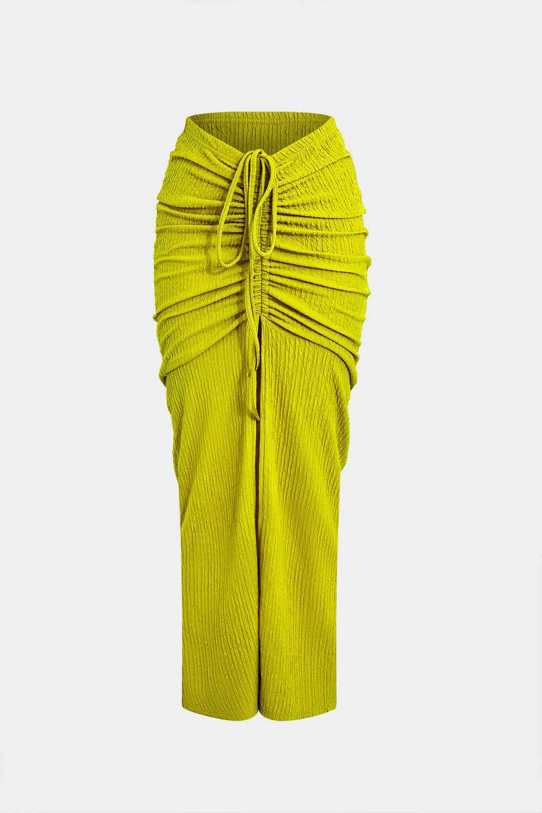 Gestructureerde set met croptop en rok